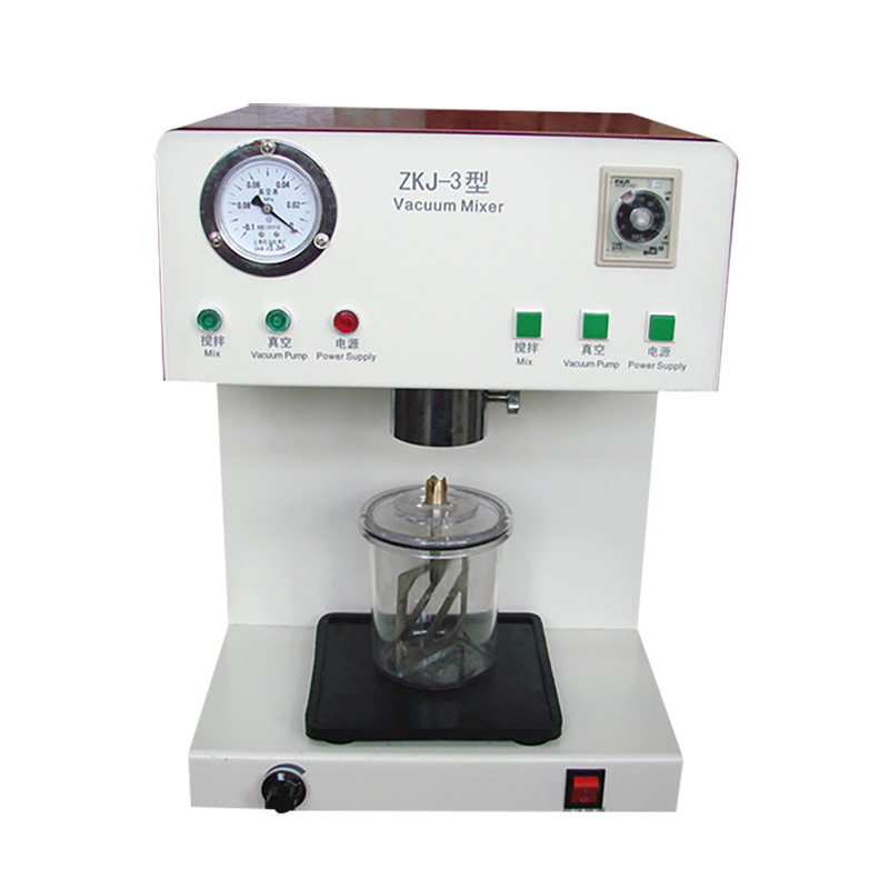 Professional Dental Lab Negative Pressure Vacuum Mixer Machine Built-in Pump ZKJ-3 image 2