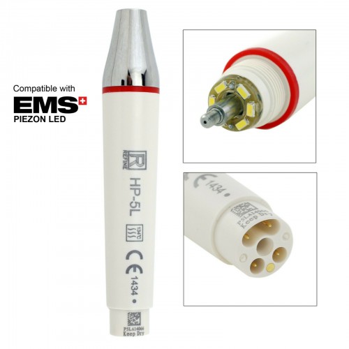 Refine Dental Ultrasonic Scaler LED Handpiece, Compatible with EMS Woodpecker HP-5L image 1