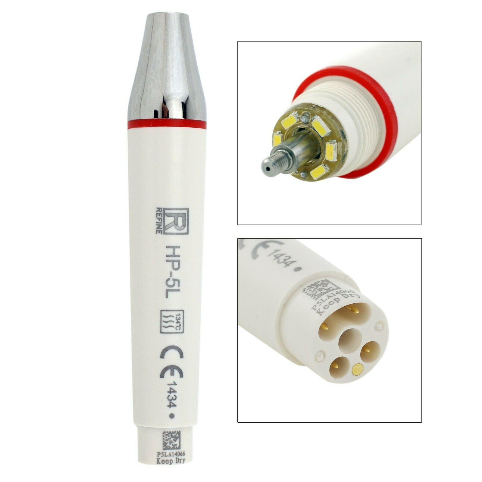 Refine Dental Ultrasonic Scaler LED Handpiece, Compatible with EMS Woodpecker HP-5L image 3