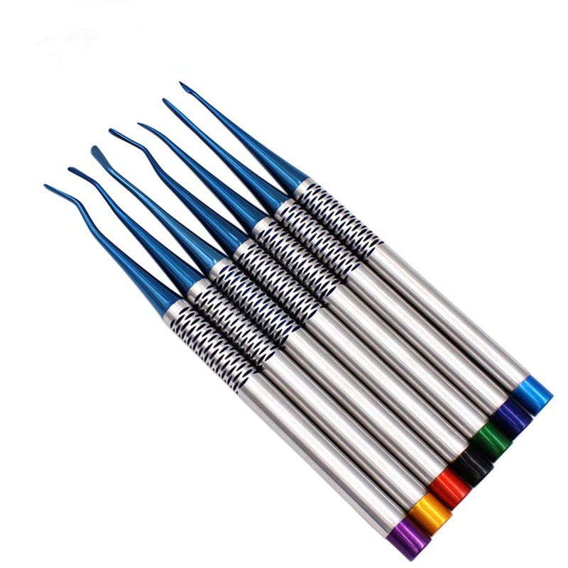 7-Piece Dental Implant Luxating Root Tooth Elevator Knife Extraction Dentist Instruments Tool German Stainless Steel image 2