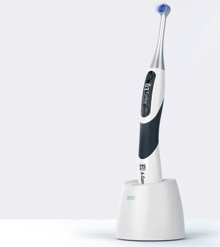 Refine a-Cure Plus Wireless Professional Dental LED Curing Light with Light Meter & Caries Detection image 2