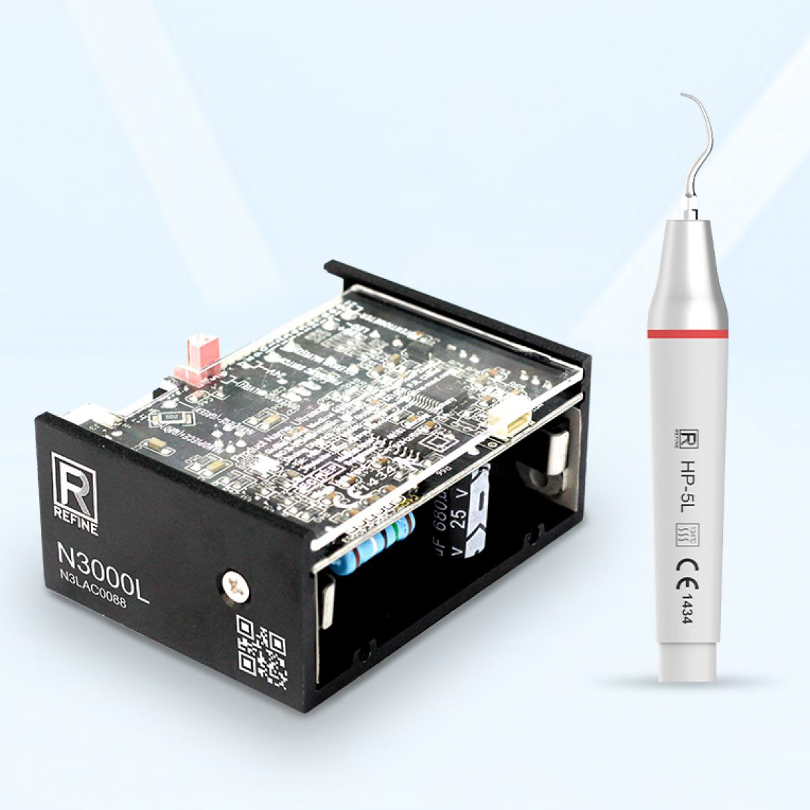 Refine N3000L Dental LED Built-in Ultrasonic Scaler Handpiece for Dental Chair, Compatible with EMS image 2