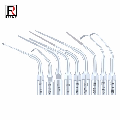 10-Piece Refine Ultrasonic Scaler Tips E3D E4D E5D E10D E11D E12D E14D E15D, Compatible with Woodpecker EMS image 1