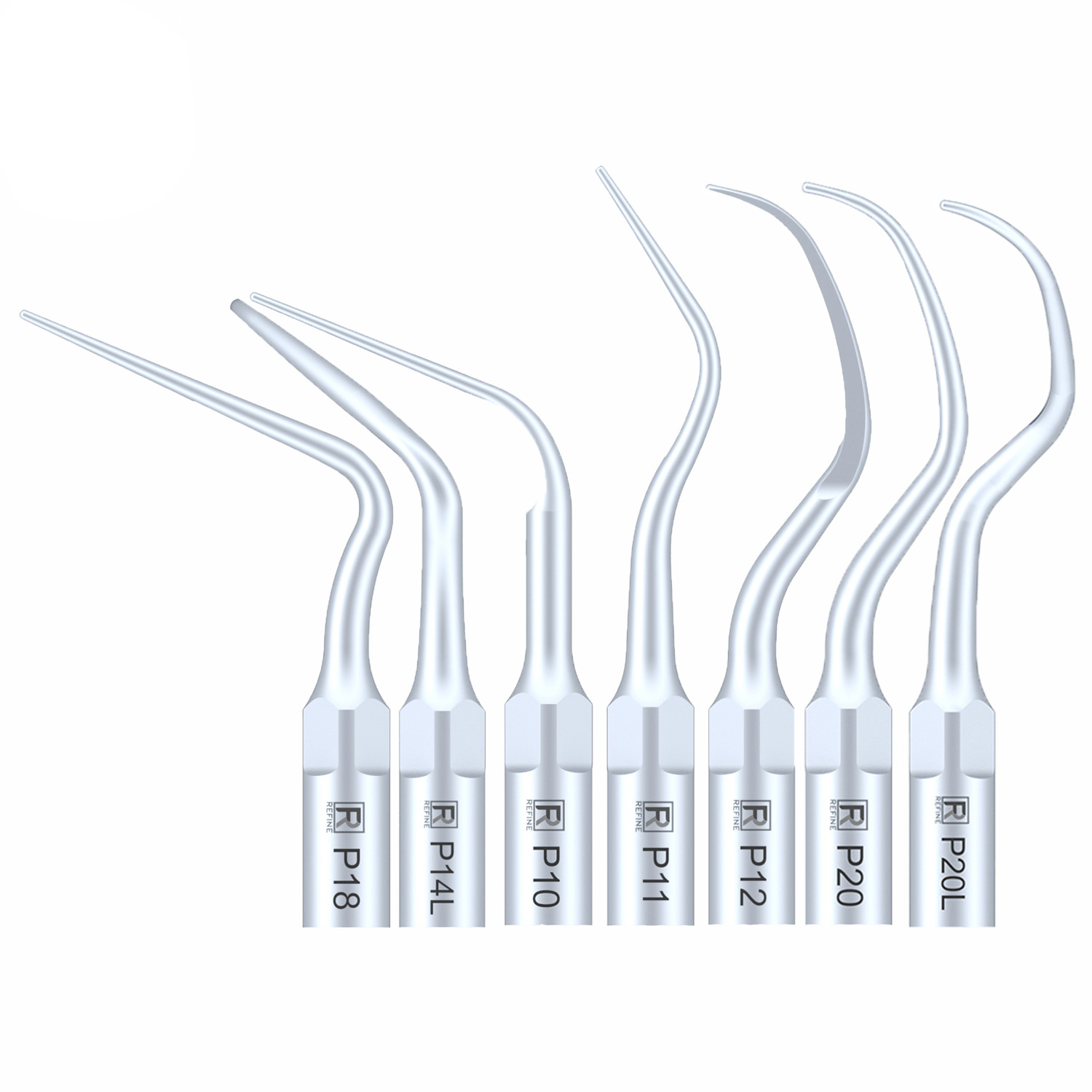 Refine Ultrasonic Scaler Tips P10 P11 P12 P14L P18 P20 P20L P20R P21 22 LR, Compatible with Woodpecker EMS image 3