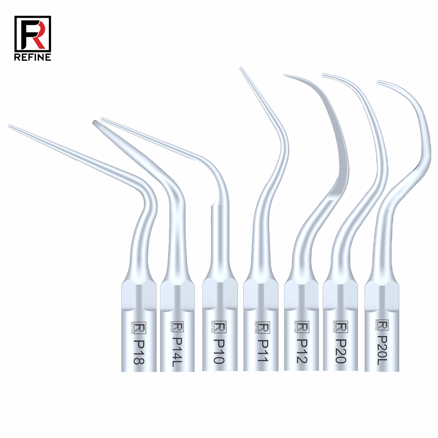 Refine Ultrasonic Scaler Tips P10 P11 P12 P14L P18 P20 P20L P20R P21 22 LR, Compatible with Woodpecker EMS image 2