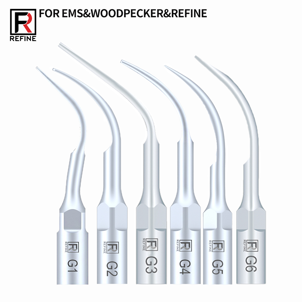 10-Piece Dental Scaler Tips G1 G2 G3 G4 G5 G6 GD1 GD2 GD3 GD4 GD5 GD6, Compatible with EMS Woodpecker image 2