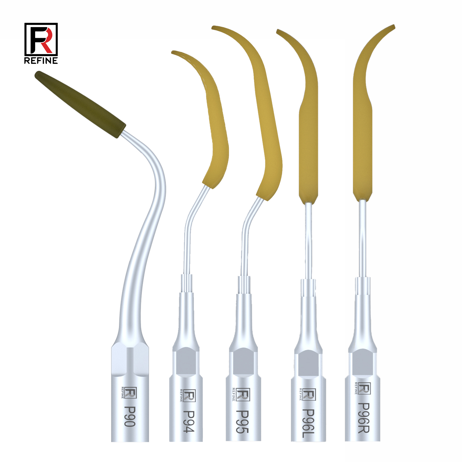 5-Piece Dental Tips P90 P94 P95 P96L P96R, Compatible with for REFINE EMS MECTRON Woodpecker image 2
