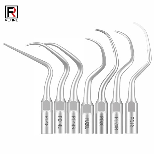 10-Piece Dental Scaler Scaling Tips PD2L PD2LD PD2R PD2RD PD5 PD6 PD7 PD8 PD10, Compatible with Refine SATELEC NSK DTE GNATUS Scaler… image 1