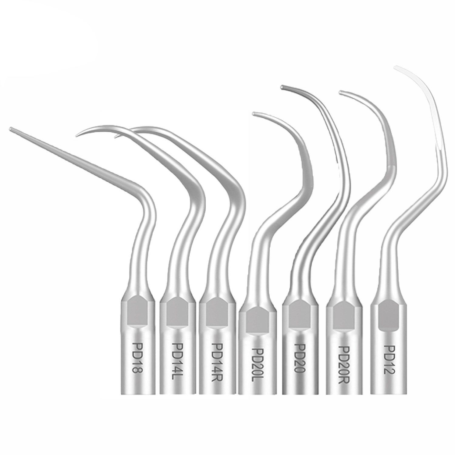 10-Piece Dental Scaler Scaling Tips PD2L PD2LD PD2R PD2RD PD5 PD6 PD7 PD8 PD10, Compatible with Refine SATELEC NSK DTE GNATUS Scaler… image 3