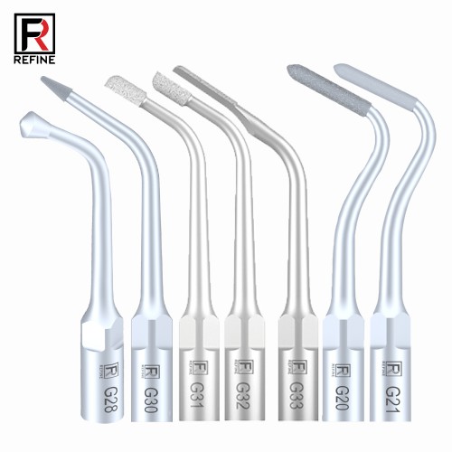 5-Piece G20 G21 G30 G31 G32 G33 G35 Scaling Tips, Compatible with REFINE EMS Woodpecker Scaler Handpiece image 1