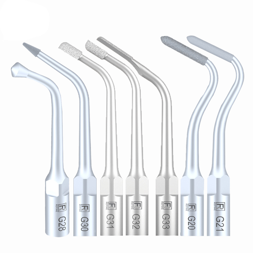 5-Piece G20 G21 G30 G31 G32 G33 G35 Scaling Tips, Compatible with REFINE EMS Woodpecker Scaler Handpiece image 3