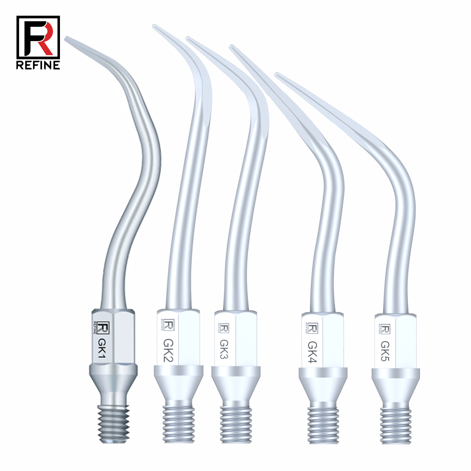 5-Piece Dental Scaler Scaling Tips GK1 GK2 GK3 GK4 GK5 GK6 GK7 GK12 GK14 GK16, Compatible with KaVo SONICflex Scaler Handpiece image 2