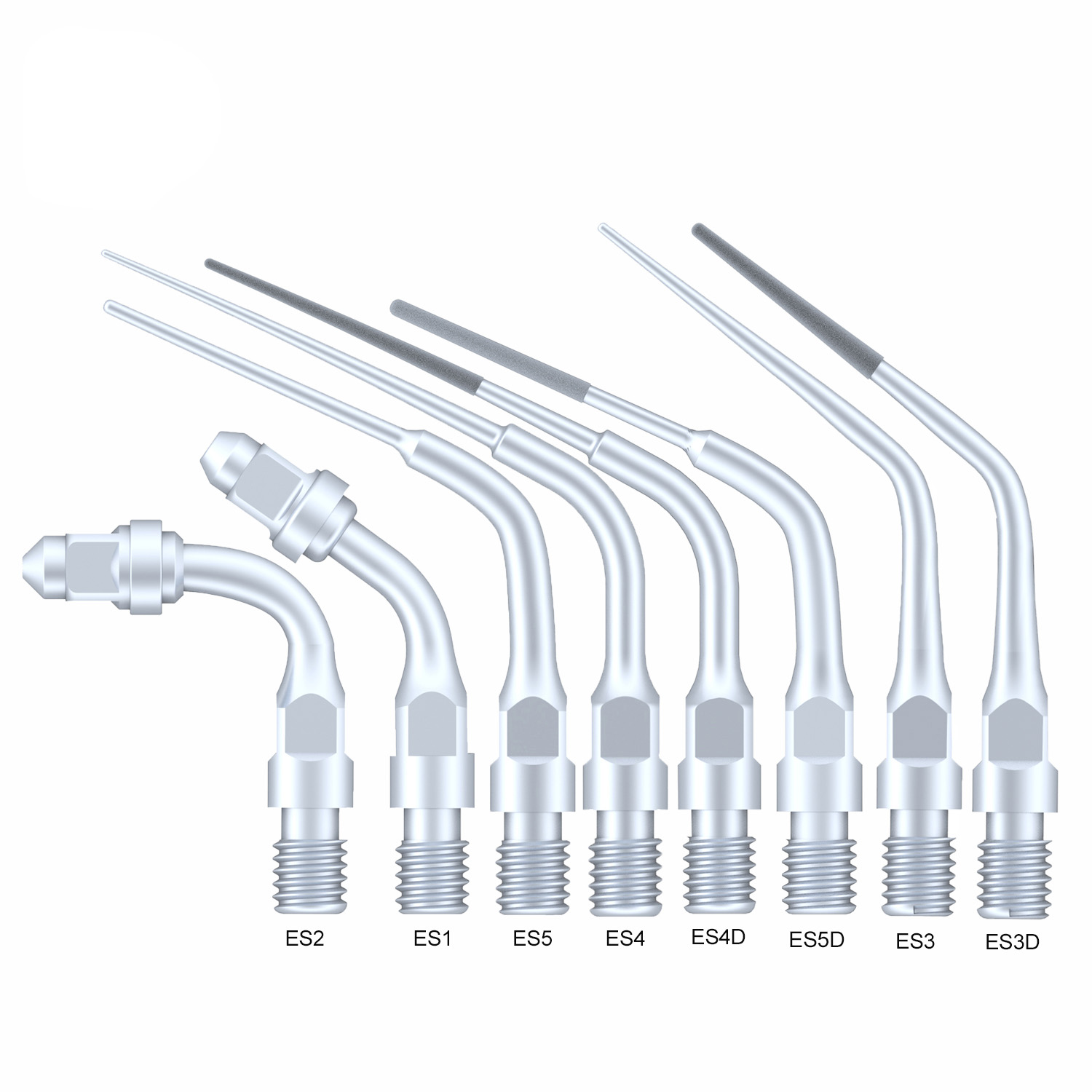 5-Piece Dental Scaler Implant Tips ES3D ES4D ES5D ES10D ES14 ES14D ES15 ES15D for Sirona Scaler Handpiece image 3