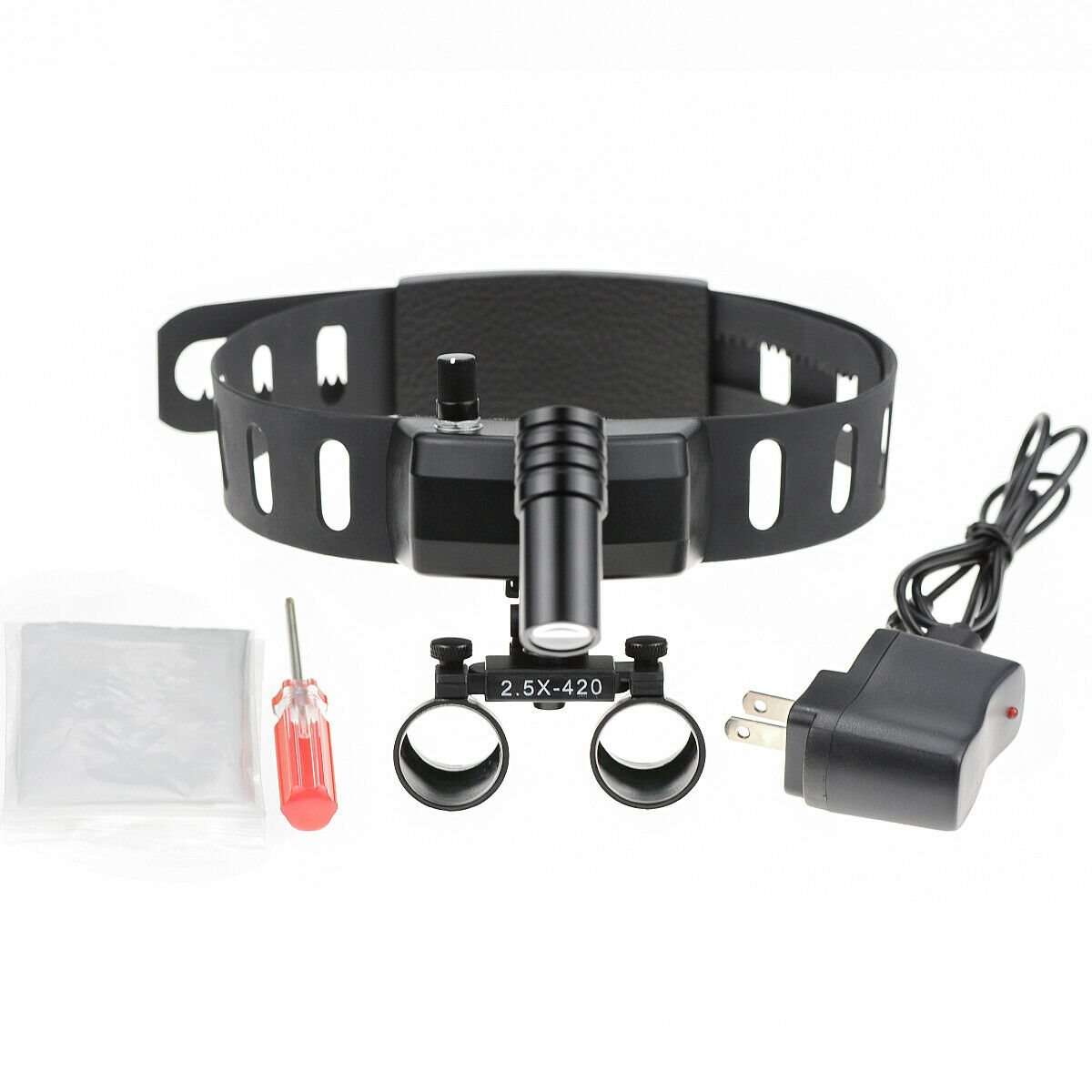 5W Dental Medical LED Headlight High Intensity with 2.5X Binocular Loupes Magnifier image 3