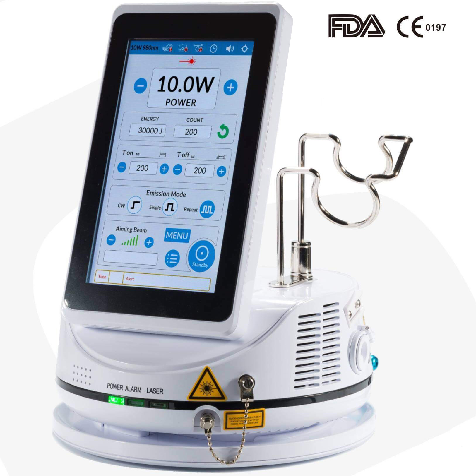 Gigaa Laser CHEESE II Mini Professional Dental Diode Laser Soft Tissue Laser Machine 7W-15W 810/980nm 7 Inch Touch Screen image 2