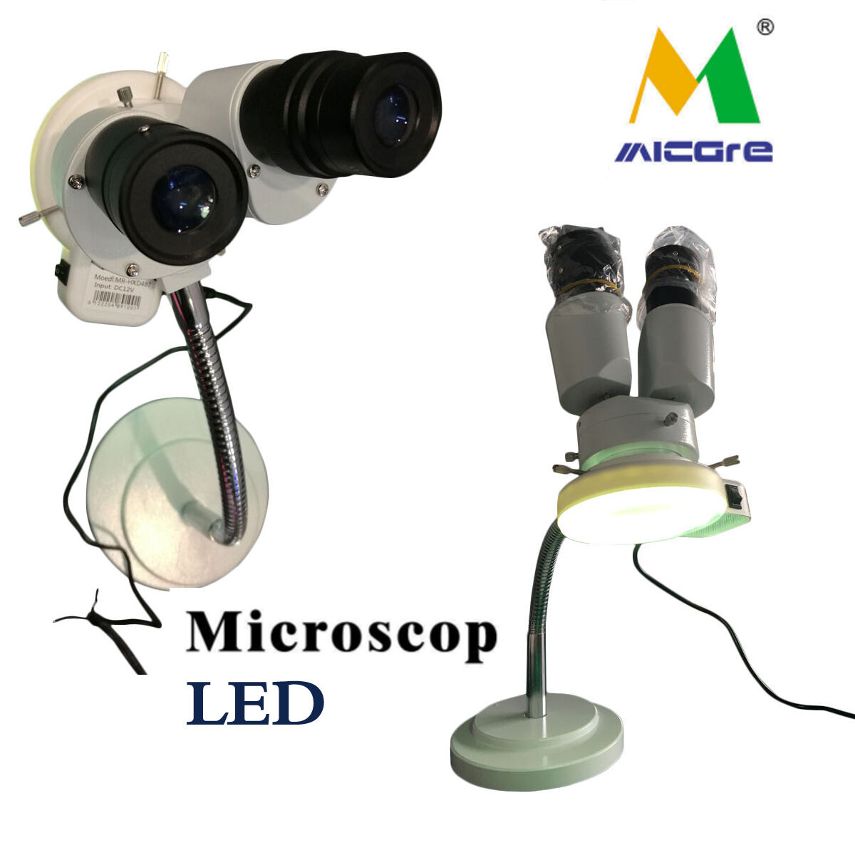 Professional Dental LED Microscope 8X Comprehensive Magnification 360° Revolve Lab Equipment image 2