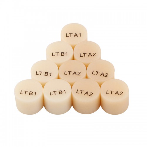 10-Piece Dental Lab Glass-Ceramic Lithium Disilicate Pills Press Block image 1