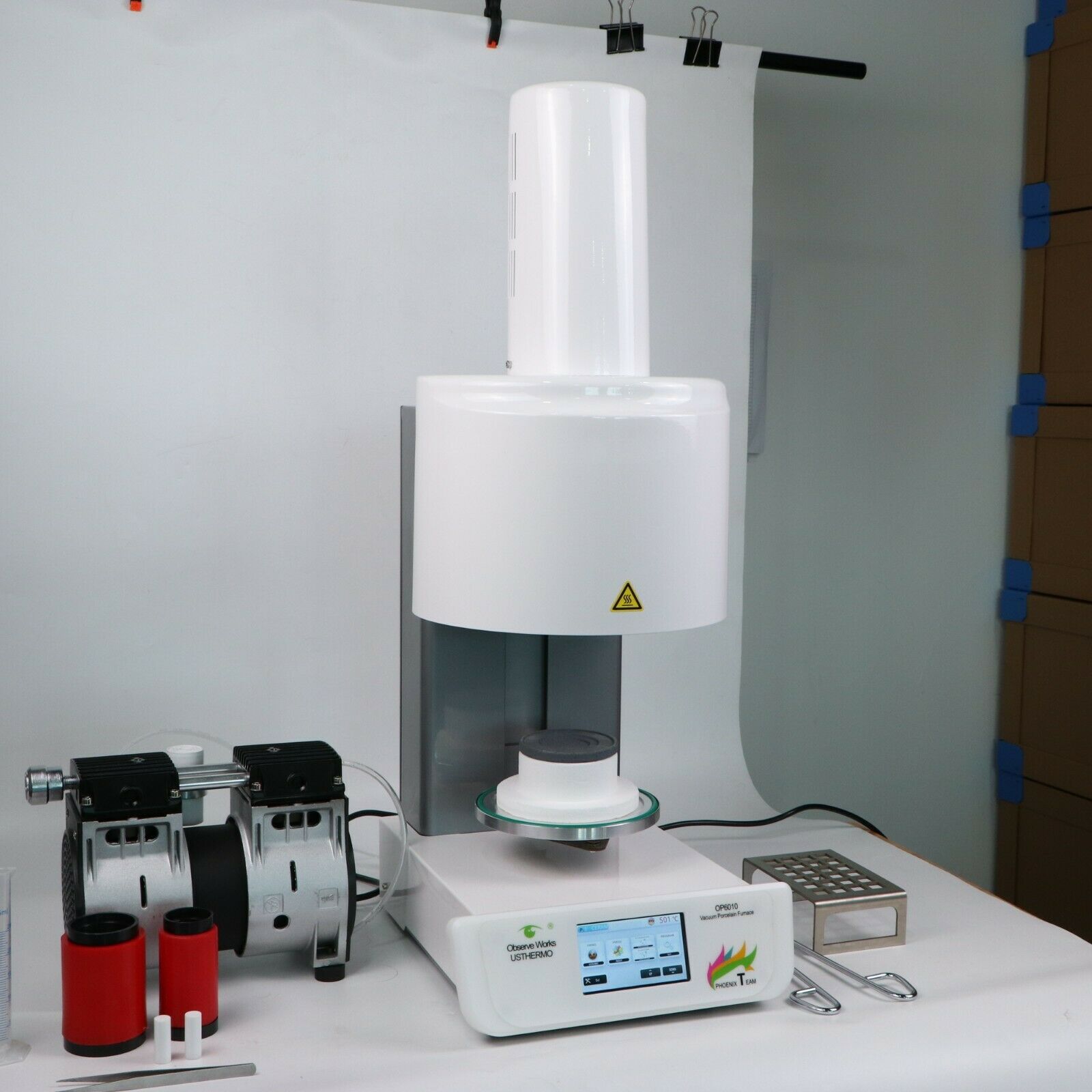 Professional Dental Lab Porcelain Press Furnace Automatic Programmable Vacuum Porcelain Furnace & Ovens image 2