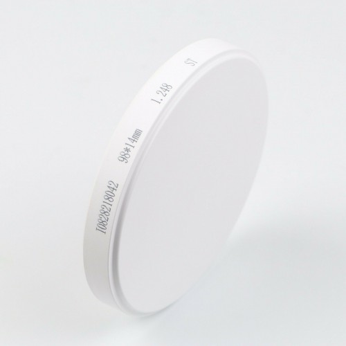 1-Piece Dental Zirconia Ceramic Blocks HT for Open CAD/CAM Milling System OD98*12 image 1