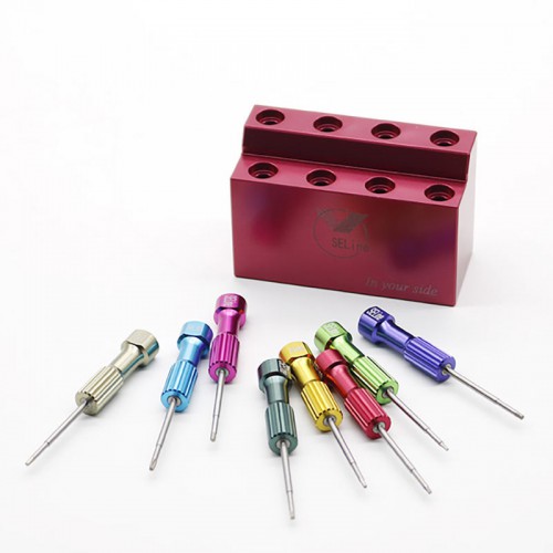 Dental Lab Implant Screwdriver Set 8-Piece Mini Technical Screwdrivers Mechanic Micro Screw Drivers Kit image 1