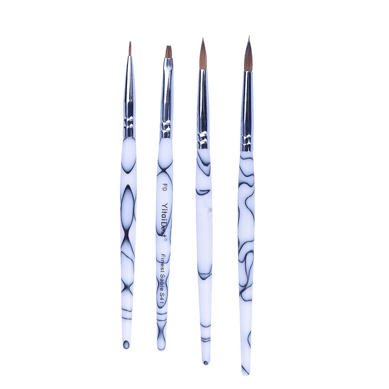 5-Piece Dental Lab Porcelain Ceramic Sable Ermine Brush Pen Set Tool image 3