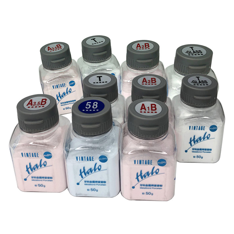 Professional Dental Lab Porcelain Powder Consumables Metal Ceramics Dentine Powder Denture Material image 2