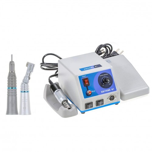 SHIYANG N7 35K rpm Professional Dental Micro Motor Lab Polishing Machine Foot Pedal Control Type-E Compatible Marathon image 1