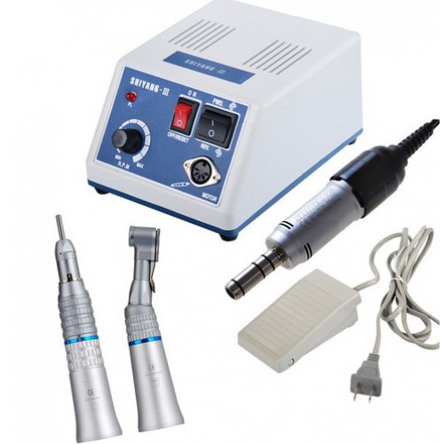 SHIYANG N3S Micro Motor S05 Handpiece Contra Straight Air Motor, Compatible with Marathon for Professional Use