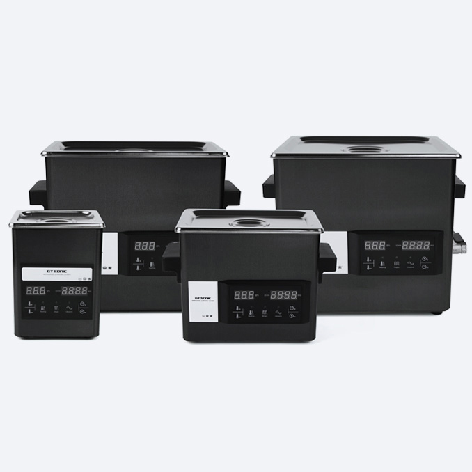 GT SONIC S-Series 2-9L Touch Panel Benchtop Ultrasonic Cleaner with Heater Titanium Mirror Stainless Steel for Professional Use image 3