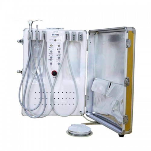 XS-098 Portable Dental Delivery Unit with Air Compressor, Suction, and 3-Way Air Syringe image 1