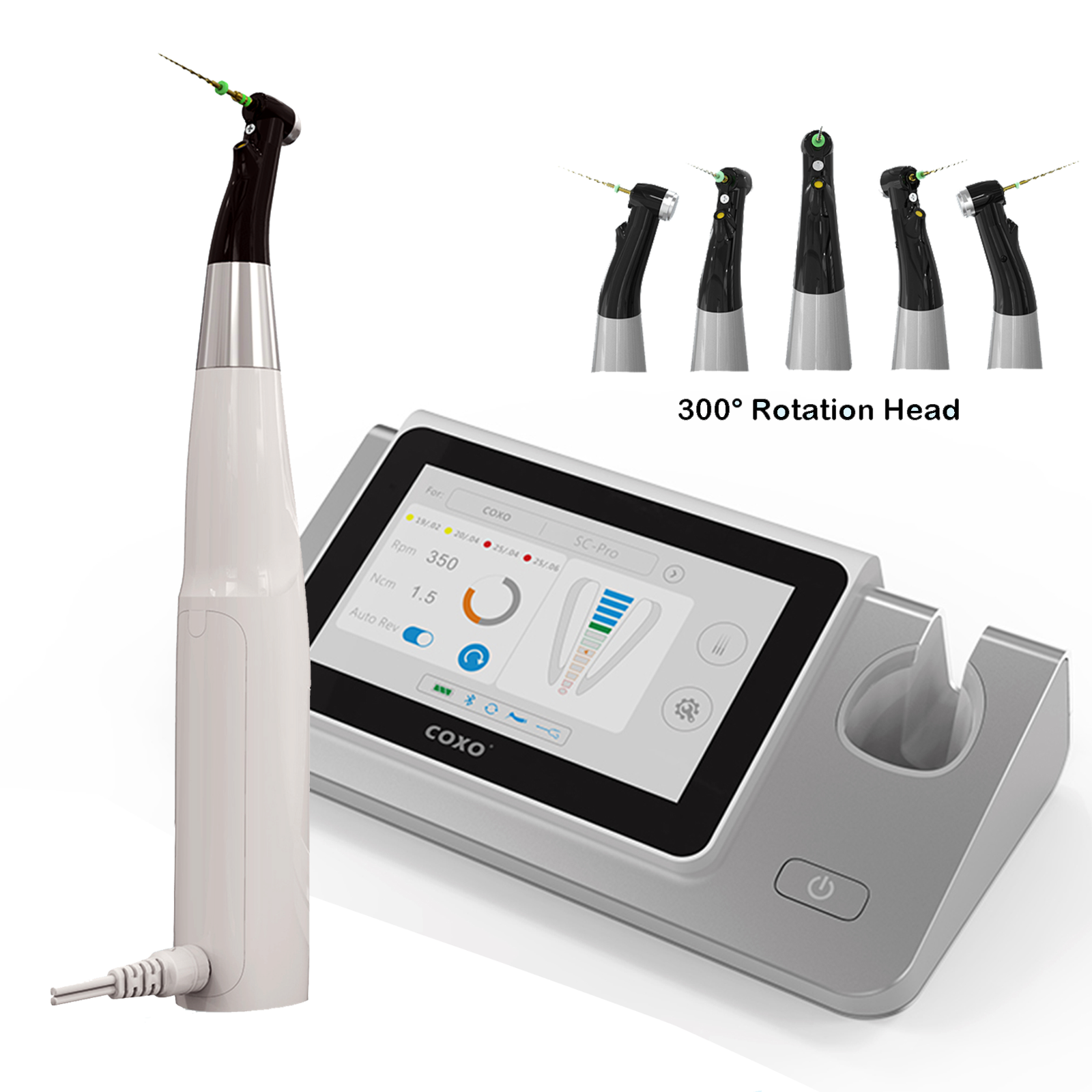 COXO C SMART I Pilot Cordless Professional Dental Endo Motor with Apex Locator Endodontic LED image 2