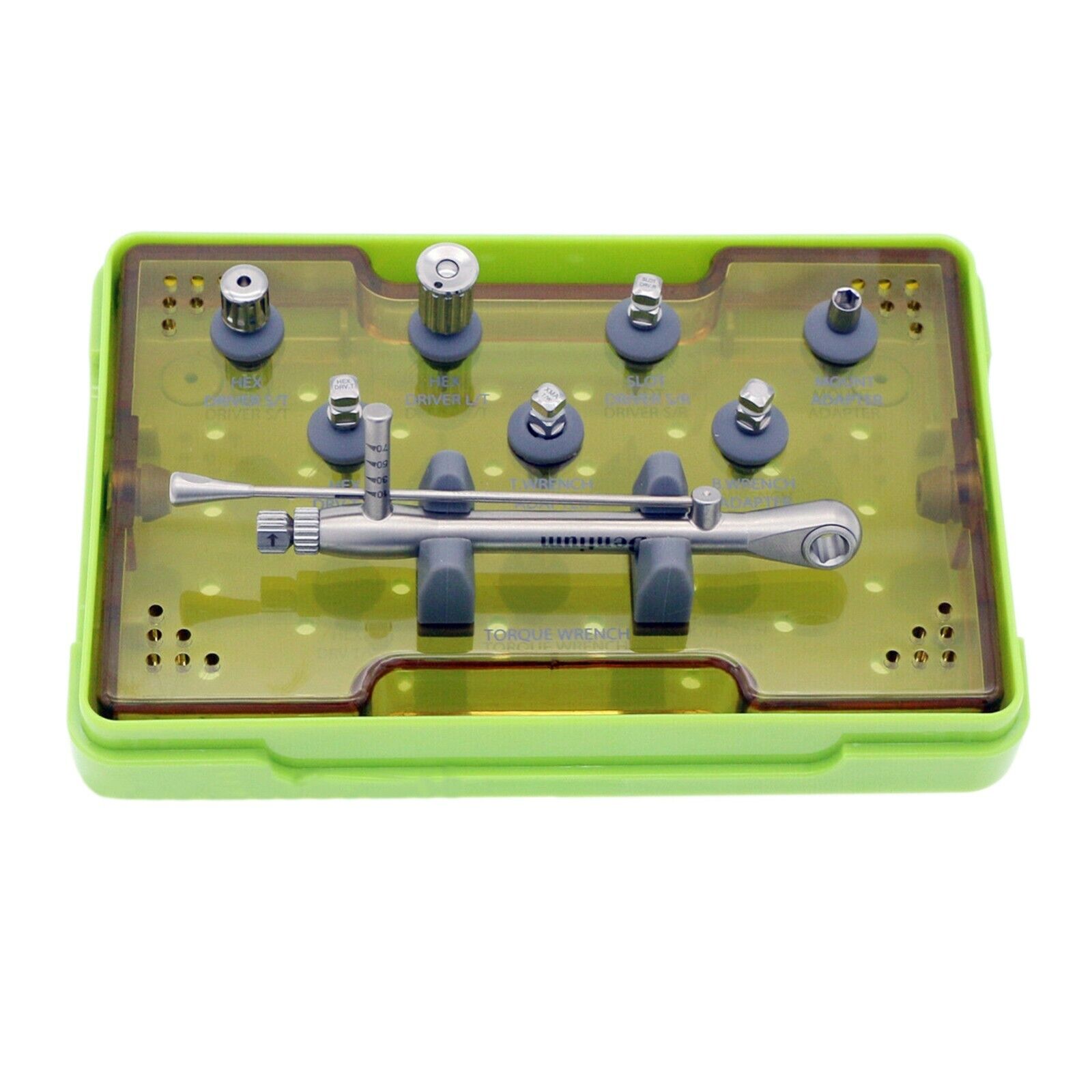 Dentium XIP Professional Dental Prosthetic Restoration Hand Driver Tool Kit Implant Instrument Set with Torque Wrench Drivers image 2