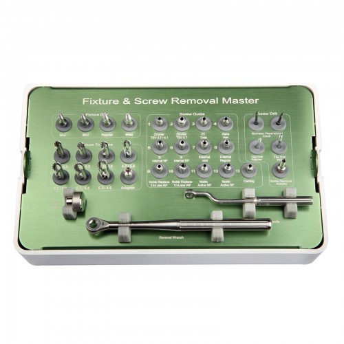 Professional Dental Implant Fixture & Fractured Screw Removal Rescue Master Kit MCT FSRK-02 image 1