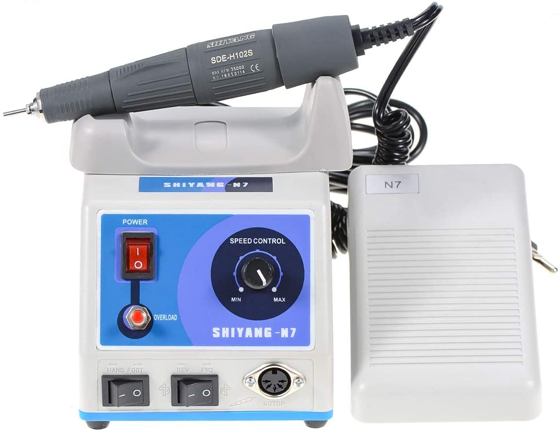 SHIYANG N7 Dental Micro Motor Polisher Machine with SDE-H102S 35K rpm Handpiece Compatible Marathon image 2