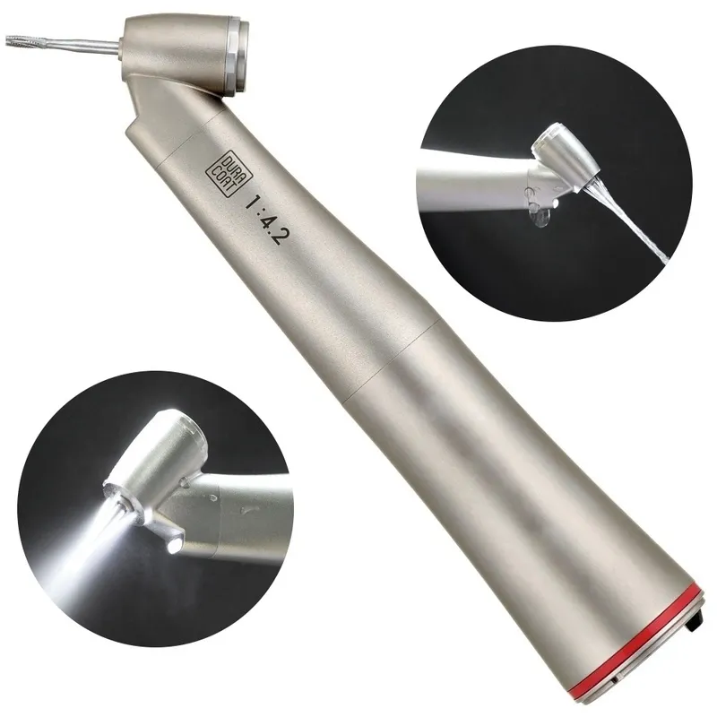 Westcode Professional Dental 45° Fiber-Optic Contra-Angle 1:4.2 Speed Increasing Handpiece E-Type image 2