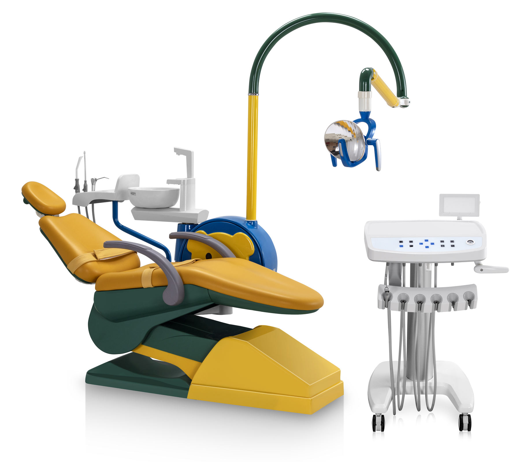 Lovely Cartoon Design Children Professional Dental Chair Unit Cute Kids Dental Treatment Unit Normal Pattern image 2