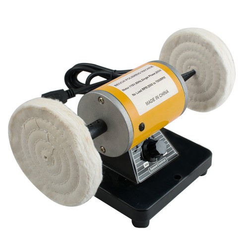 Professional Dental Lab Benchtop Buffer Polisher Mini Desk-Top Grinder Polishing Machine image 1