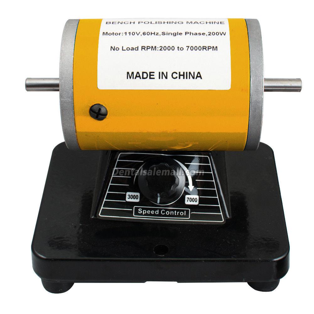 Professional Dental Lab Benchtop Buffer Polisher Mini Desk-Top Grinder Polishing Machine image 4
