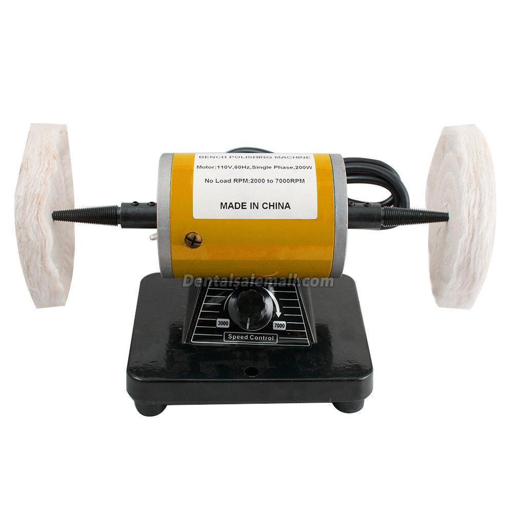 Professional Dental Lab Benchtop Buffer Polisher Mini Desk-Top Grinder Polishing Machine image 9