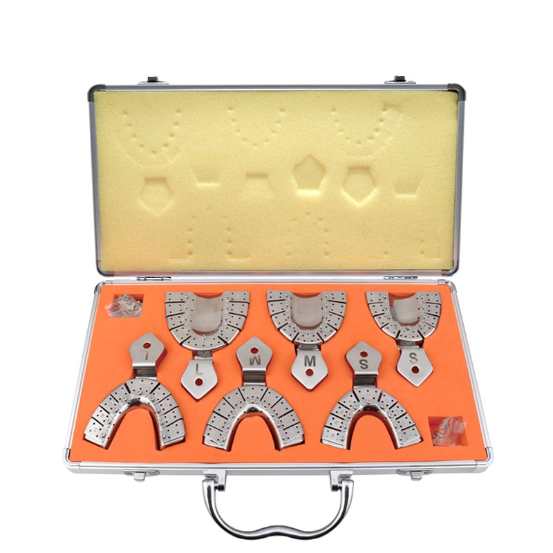 Professional Dental Impression Teeth Tray Autoclavable Stainless Steel Implant Tray WJ-S/X image 3