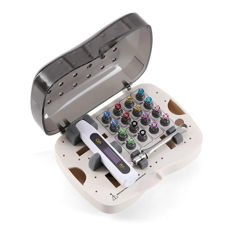 Electric Dental Universal Implant Torque Wrench with 16-Piece Screwdriver Implant Prosthetic Kit image 4