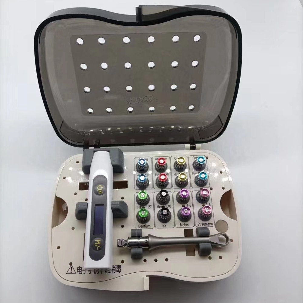 Electric Dental Universal Implant Torque Wrench with 16-Piece Screwdriver Implant Prosthetic Kit image 2