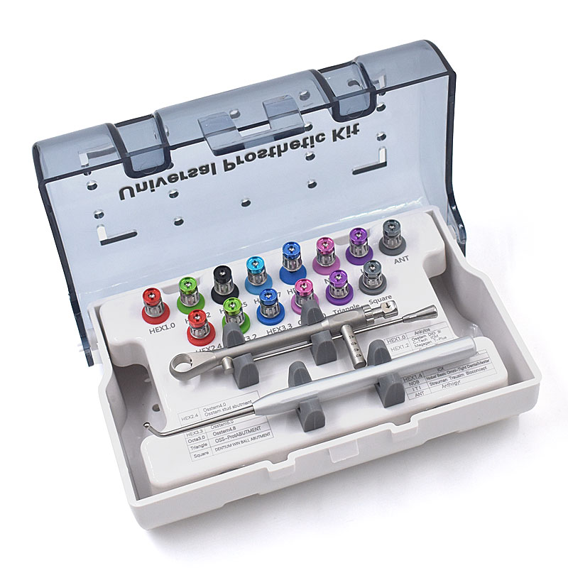 Universal Dental Implant Torque Wrench Prosthetic Kit with 14-Piece Screwdrivers image 2