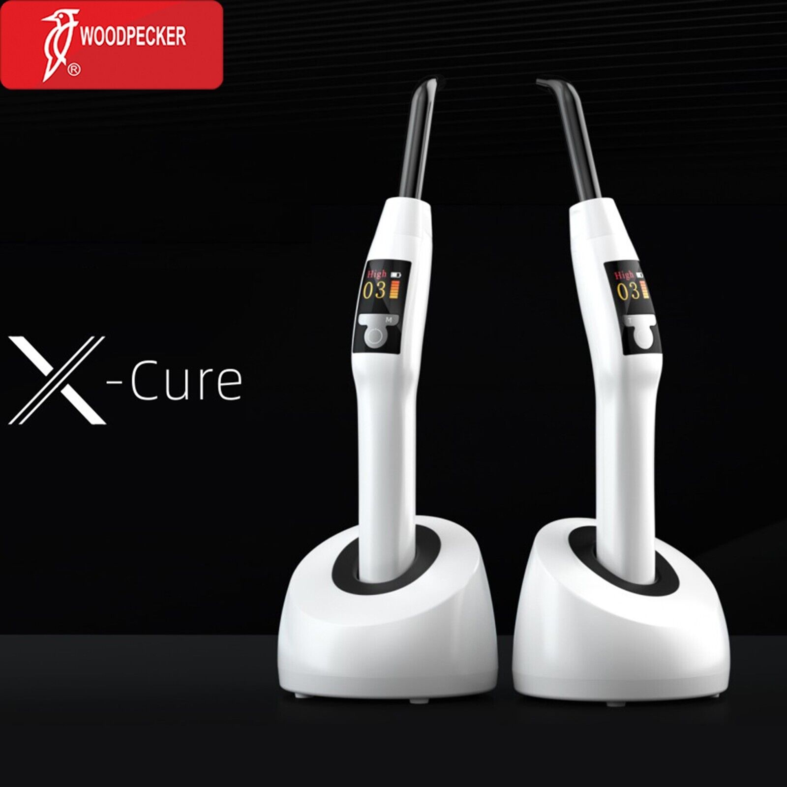 Woodpecker X-Cure Professional Dental Wireless LED Curing Light with Caries Detection 3000mW/cm image 2