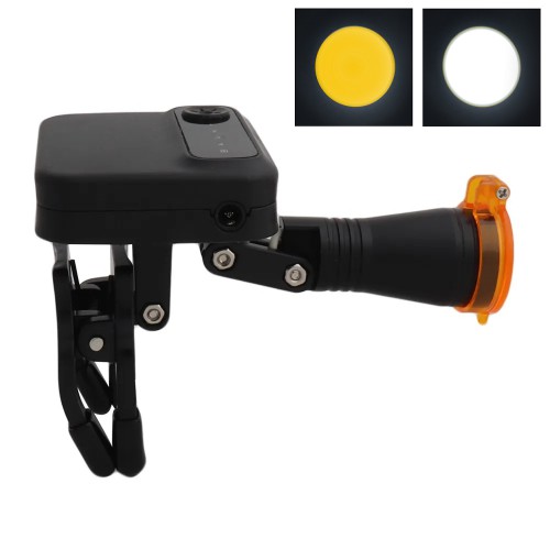 5W LED Headlight Wireless with 2 Batteries Adjustable Head Light Lamp for Professional Dental Loupes Black image 1