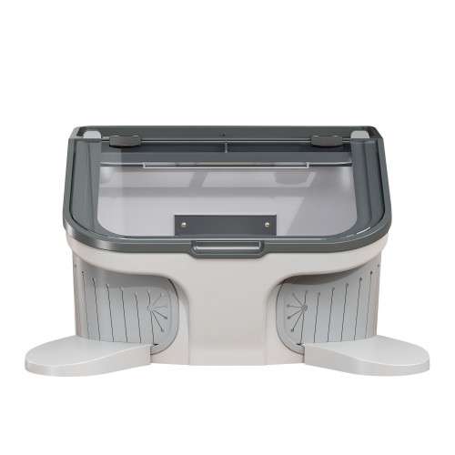JT-69 Professional Dental Dust Box Sandblasting Dust Cover Collector Built-in Vacuum Cleaner with LED Light image 1