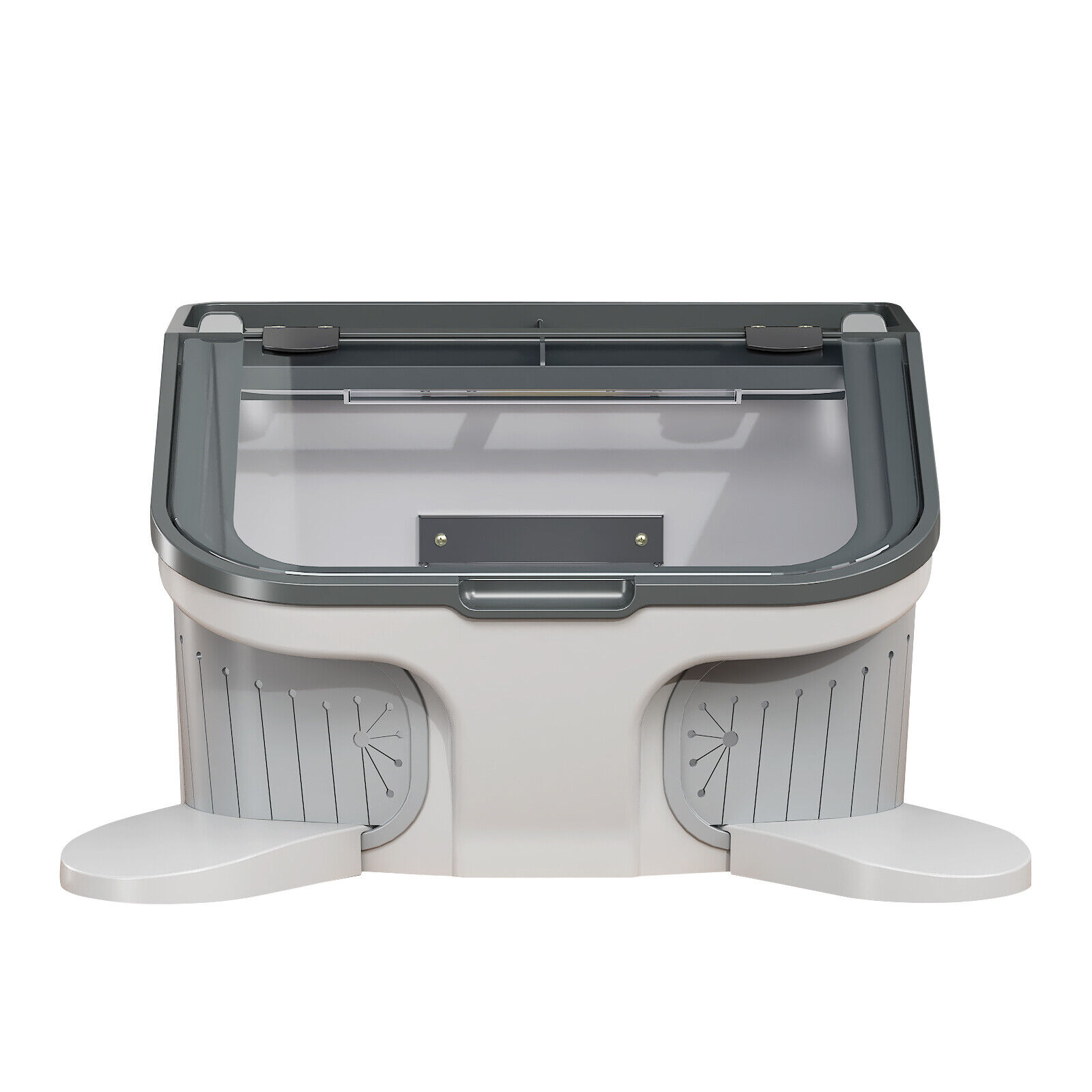 JT-69 Professional Dental Dust Box Sandblasting Dust Cover Collector Built-in Vacuum Cleaner with LED Light image 2