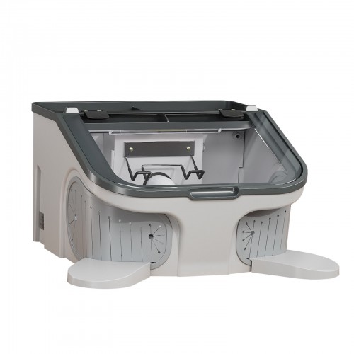 JT-69B 14W Professional Dental Lab LED Sandblaster Vacuum Dust Collector Proof Box & LED Light image 1