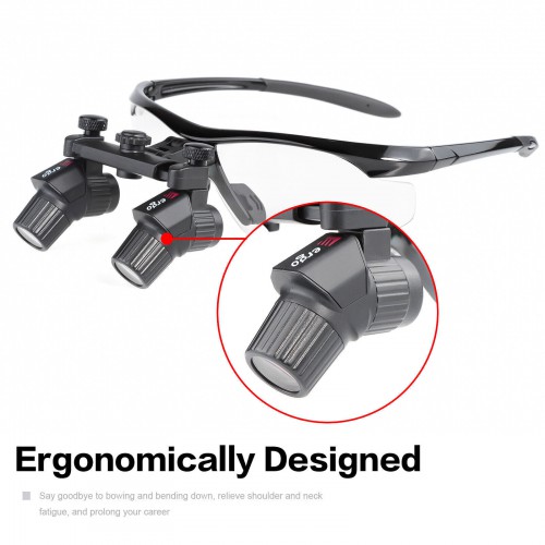 4.0X 450mm Ergonomic Medical Professional Dental Binocular Loupe Magnifier Ergo Magnifying Glasses image 1