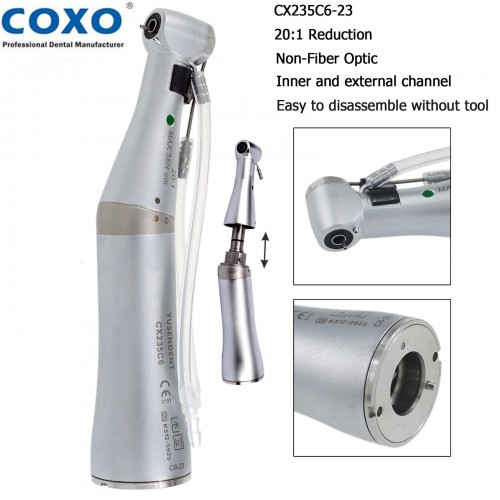 YUSENDENT COXO CX235C6-23 Professional Dental Implant Handpiece 20:1 Surgical Contra-Angle Low-Speed E-Type image 1